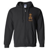 U.S. Army Vintage Distressed Full Zip Hoodie