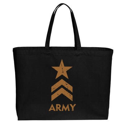 U.S. Army Vintage Distressed Cotton Canvas Jumbo Tote