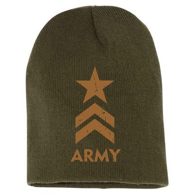 U.S. Army Vintage Distressed Short Acrylic Beanie