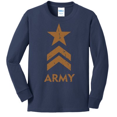 U.S. Army Vintage Distressed Kids Long Sleeve Shirt