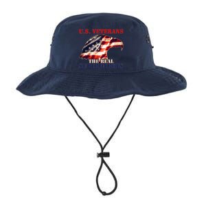 U.S. Veterans The Real Superheroes Eagle American Flag Legacy Cool Fit Booney Bucket Hat