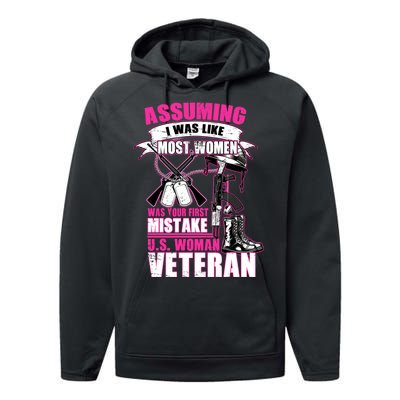 U.S. Woman Veteran Performance Fleece Hoodie