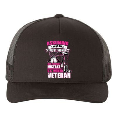 U.S. Woman Veteran Yupoong Adult 5-Panel Trucker Hat