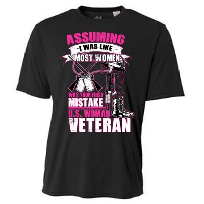 U.S. Woman Veteran Cooling Performance Crew T-Shirt