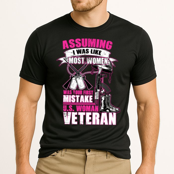 U.S. Woman Veteran Cooling Performance Crew T-Shirt