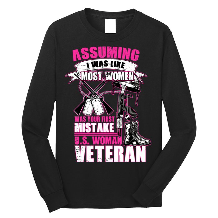 U.S. Woman Veteran Long Sleeve Shirt