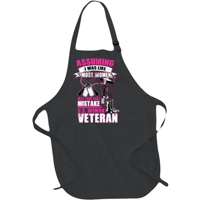 U.S. Woman Veteran Full-Length Apron With Pockets