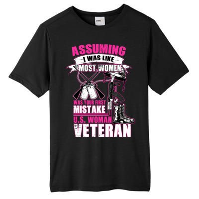 U.S. Woman Veteran Tall Fusion ChromaSoft Performance T-Shirt