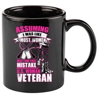 U.S. Woman Veteran 11oz C Handle Ceramic Mug