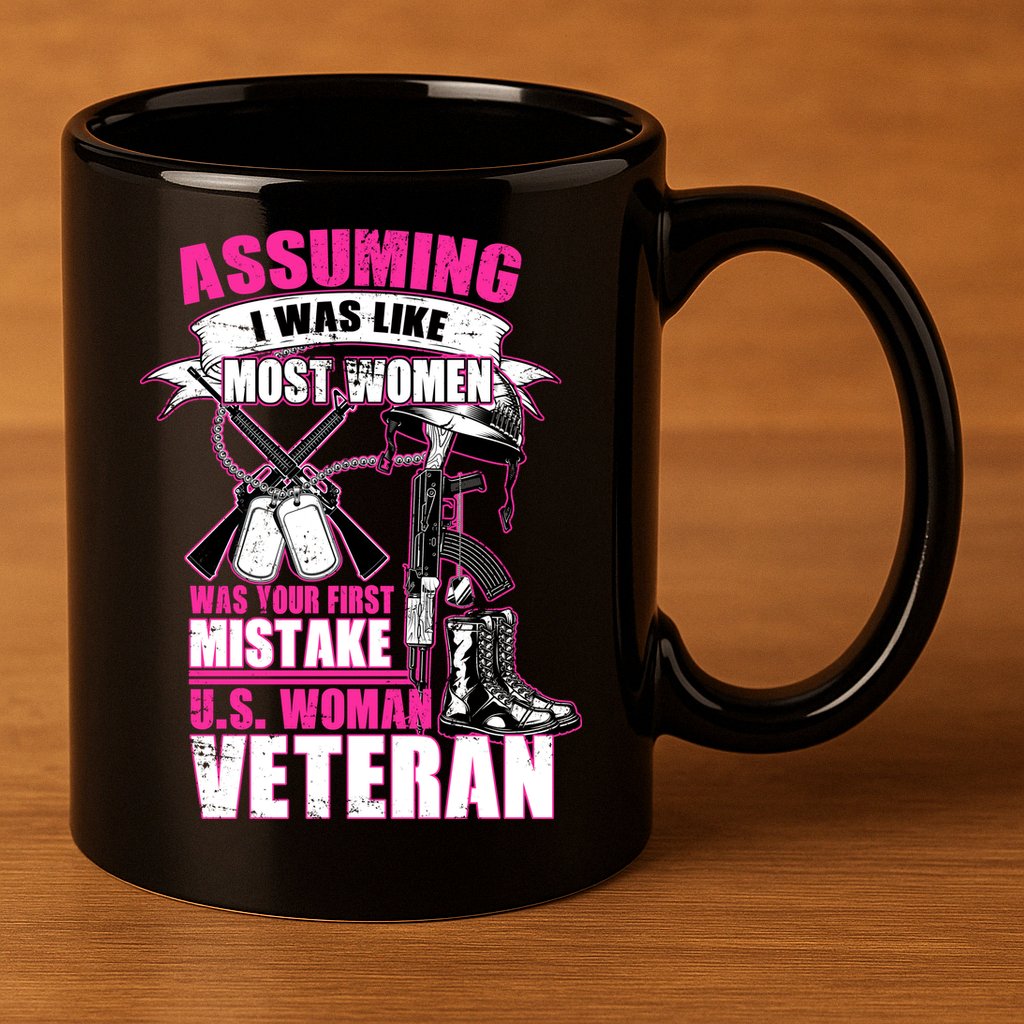 U.S. Woman Veteran 11oz C Handle Ceramic Mug