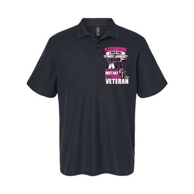 U.S. Woman Veteran Softstyle Adult Sport Polo