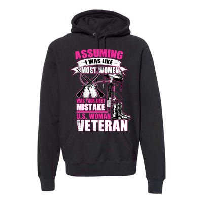 U.S. Woman Veteran Premium Hoodie