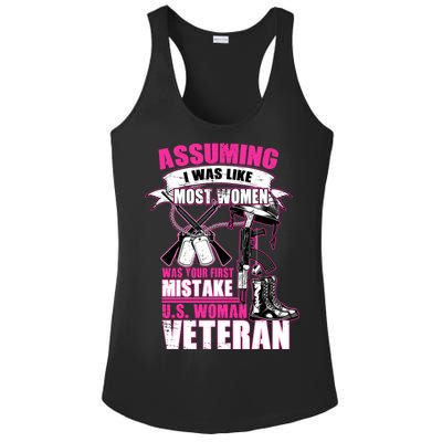 U.S. Woman Veteran Ladies PosiCharge Competitor Racerback Tank