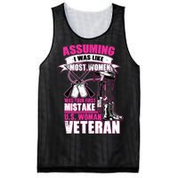 U.S. Woman Veteran Mesh Reversible Basketball Jersey Tank