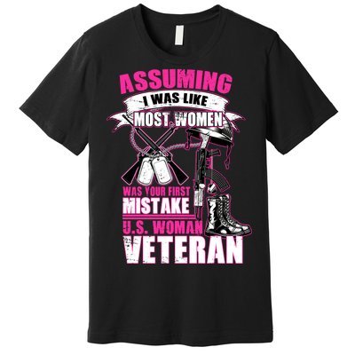 U.S. Woman Veteran Premium T-Shirt