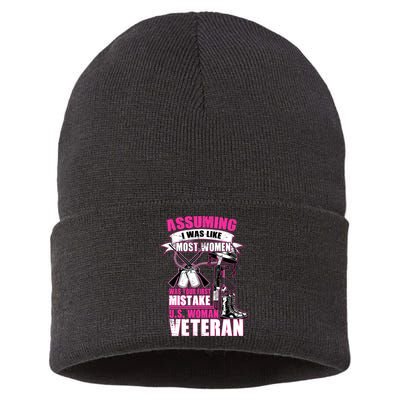 U.S. Woman Veteran Sustainable Knit Beanie