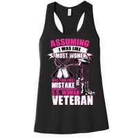 U.S. Woman Veteran Women's Racerback Tank