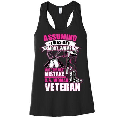 U.S. Woman Veteran Women's Racerback Tank