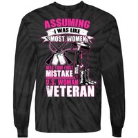 U.S. Woman Veteran Tie-Dye Long Sleeve Shirt