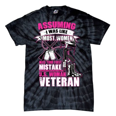 U.S. Woman Veteran Tie-Dye T-Shirt