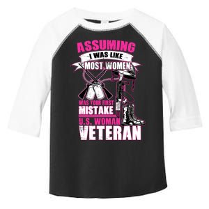 U.S. Woman Veteran Toddler Fine Jersey T-Shirt