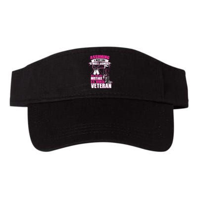 U.S. Woman Veteran Valucap Bio-Washed Visor