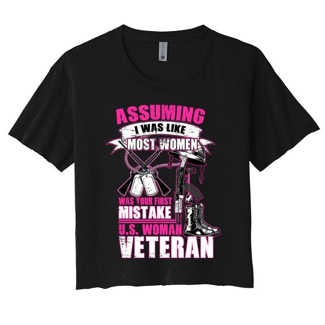 U.S. Woman Veteran Crop Top