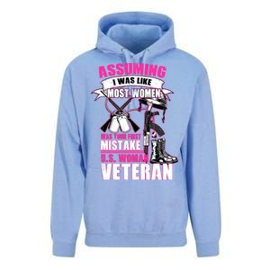 U.S. Woman Veteran Unisex Surf Hoodie