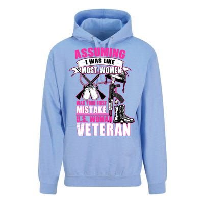 U.S. Woman Veteran Unisex Surf Hoodie