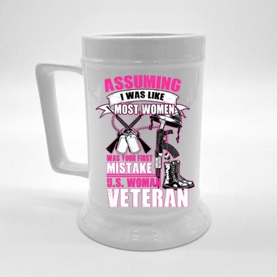 U.S. Woman Veteran Beer Stein