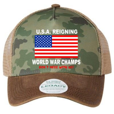 U.S.A. Reigning World War Champs Legacy Tie Dye Trucker Hat