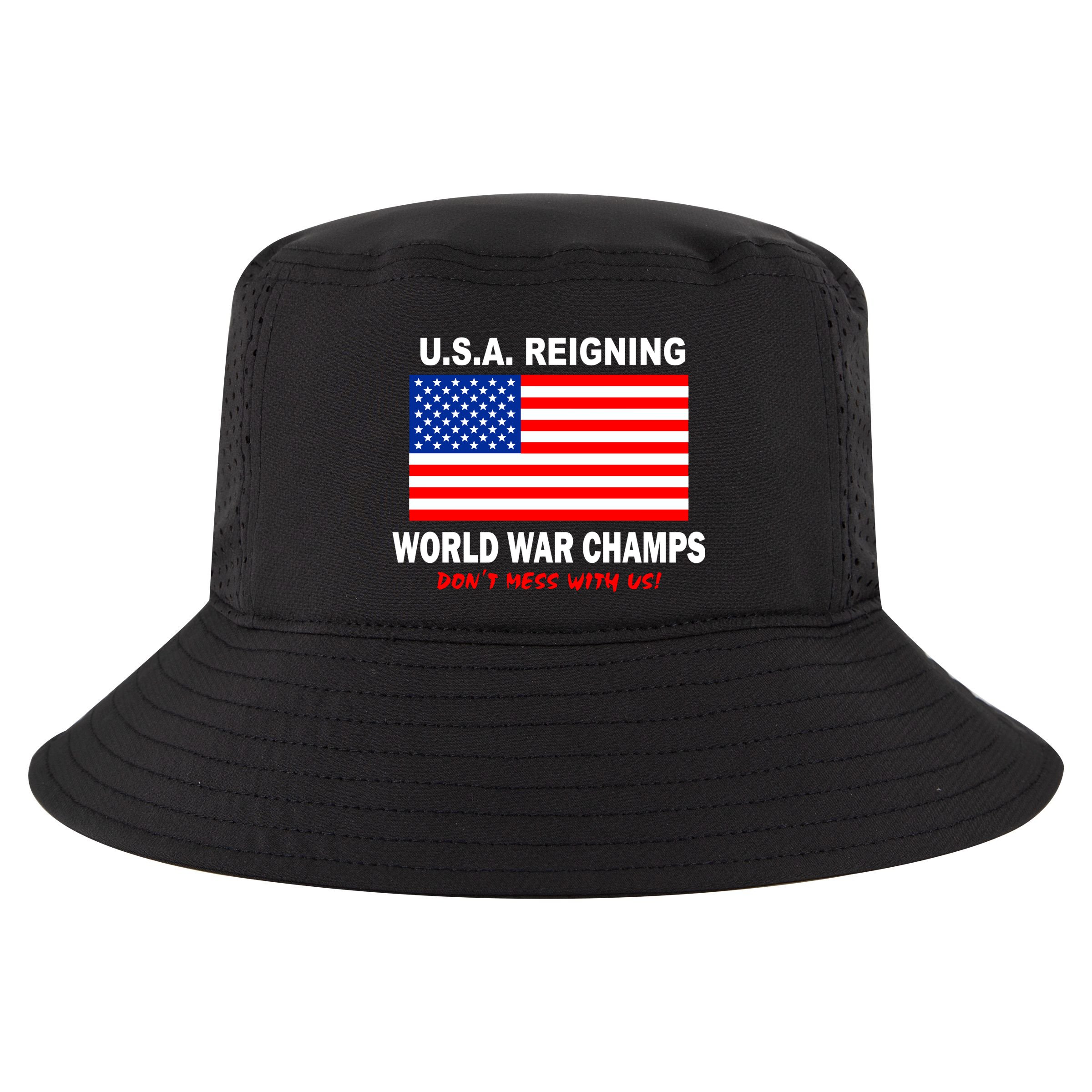 U.S.A. Reigning World War Champs Cool Comfort Performance Bucket Hat
