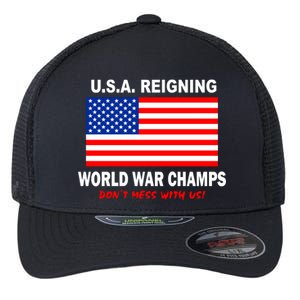 U.S.A. Reigning World War Champs Flexfit Unipanel Trucker Cap