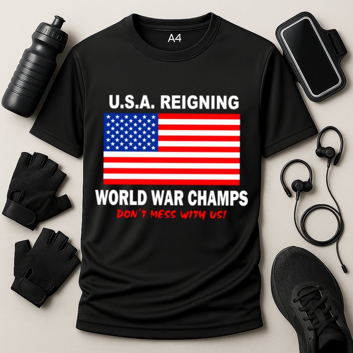 U.S.A. Reigning World War Champs Cooling Performance Crew T-Shirt
