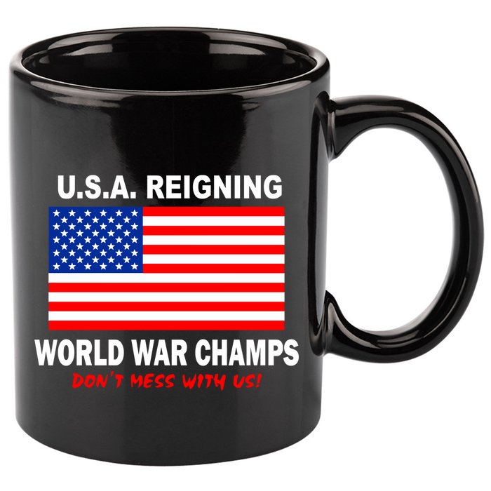 U.S.A. Reigning World War Champs 11oz C Handle Ceramic Mug