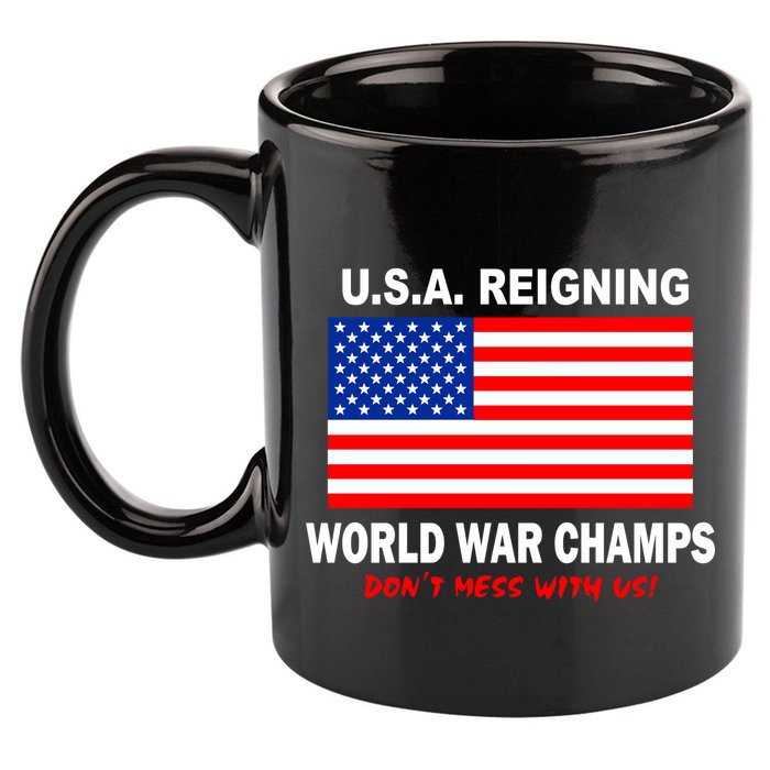 U.S.A. Reigning World War Champs 11oz C Handle Ceramic Mug