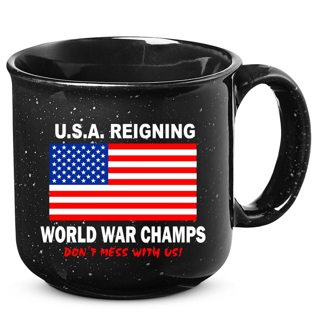 U.S.A. Reigning World War Champs 15oz Campfire Ceramic Mug
