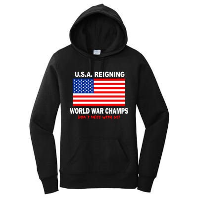 U.S.A. Reigning World War Champs Women's Pullover Hoodie