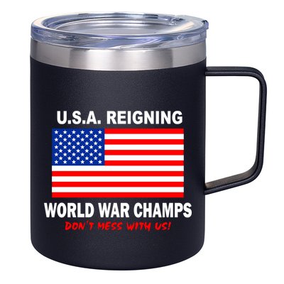 U.S.A. Reigning World War Champs 12oz Stainless Steel Coffee Mug
