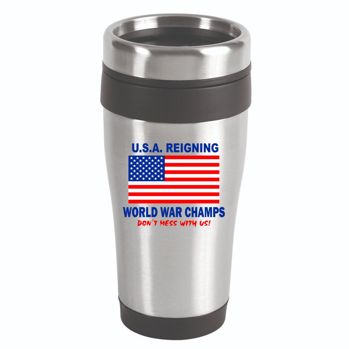 U.S.A. Reigning World War Champs 16oz Travel Tumbler