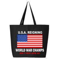 U.S.A. Reigning World War Champs 25L Jumbo Tote