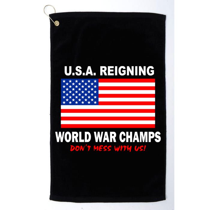 U.S.A. Reigning World War Champs Golf Towel