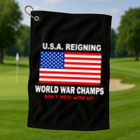 U.S.A. Reigning World War Champs Golf Towel