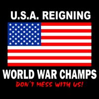 U.S.A. Reigning World War Champs Women's Crop Top Tee