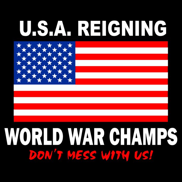 U.S.A. Reigning World War Champs Women's Crop Top Tee