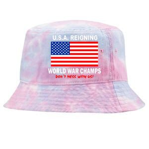 U.S.A. Reigning World War Champs Tie-Dyed Bucket Hat