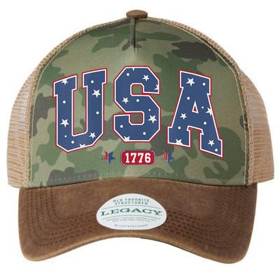 Usa 1776 4th Of July Independence Day Legacy Tie Dye Trucker Hat