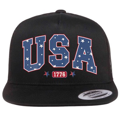 Usa 1776 4th Of July Independence Day Flatbill Hat