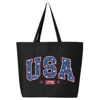 Usa 1776 4th Of July Independence Day 25L Jumbo Tote