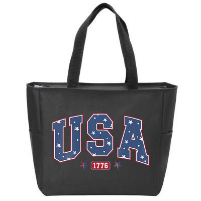 Usa 1776 4th Of July Independence Day Zip Tote Bag